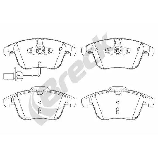 24706 00 701 10 - Brake Pad Set, disc brake 