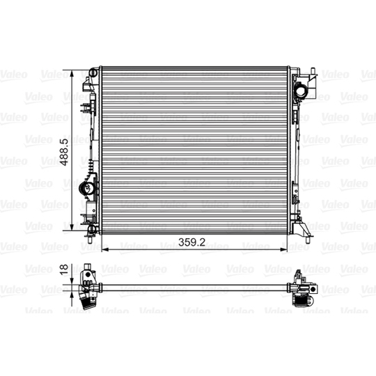 735624 - Radiator, engine cooling 