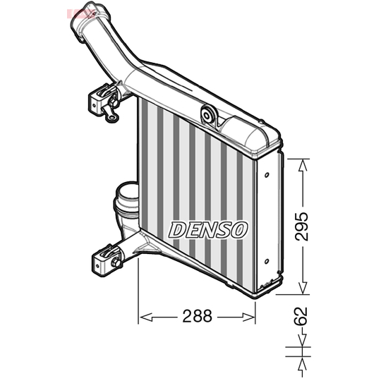 DIT28012 - Intercooler, charger 