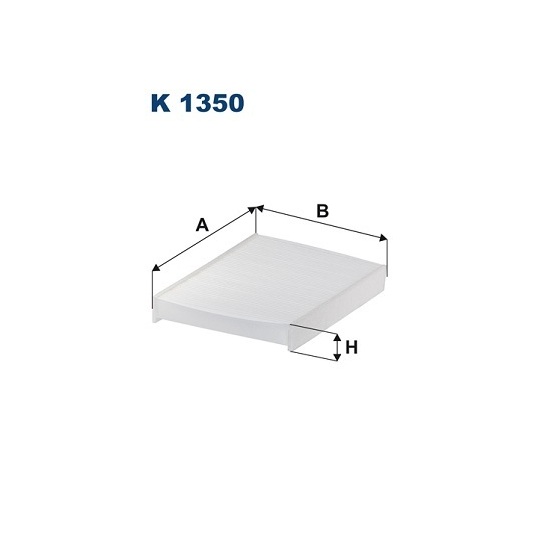 K 1350 - Filter, interior air 