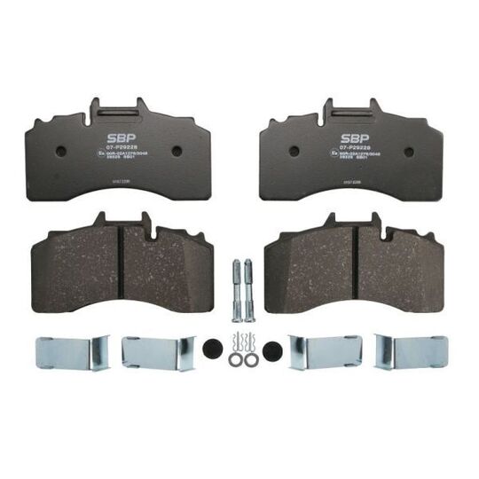 0509290130 - Brake pad set OE number by BPW | Spareto