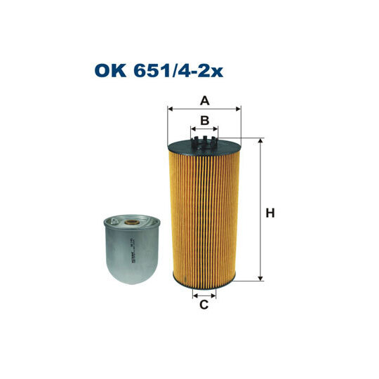 OK 651/4-2x - Oil filter 