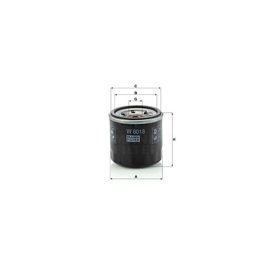 W 6018 - Oil filter 
