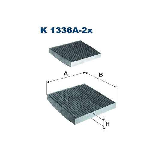 K 1336A-2x - Filter, interior air 