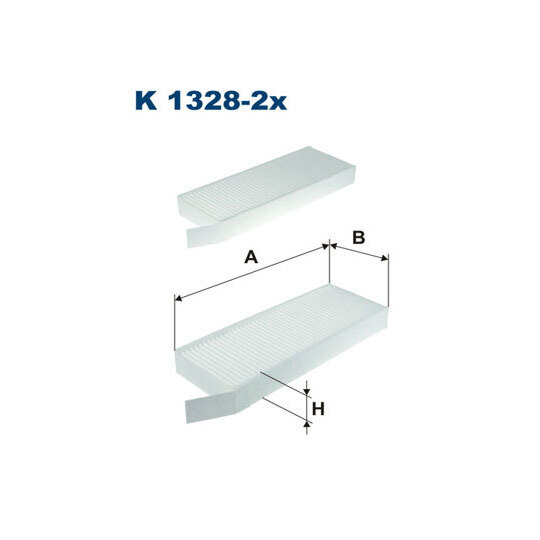 K 1328-2x - Filter, interior air 
