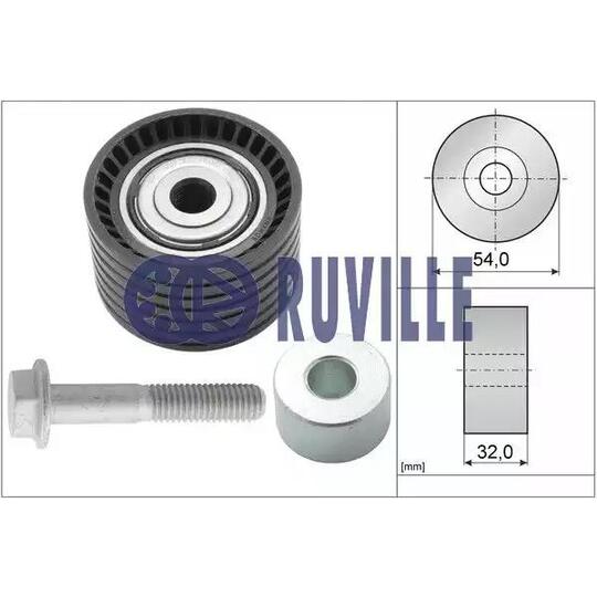 55633 - Deflection/Guide Pulley, timing belt 