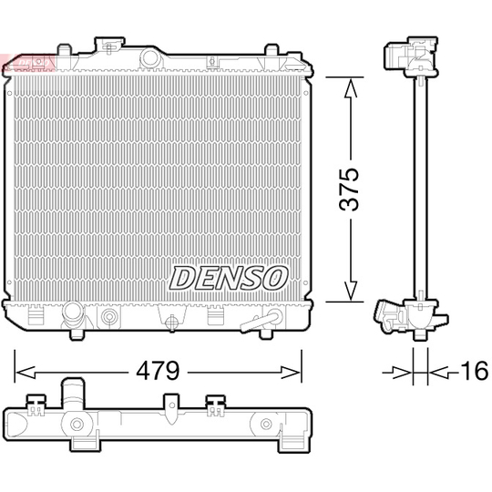 DRM47028 - Radiator, engine cooling 