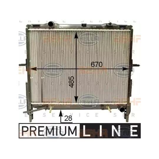 8MK 376 763-611 - Radiator, engine cooling 