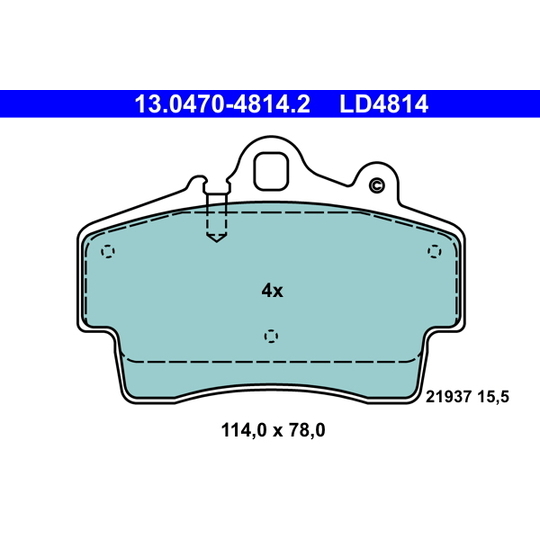 13.0470-4814.2 - Brake Pad Set, disc brake 