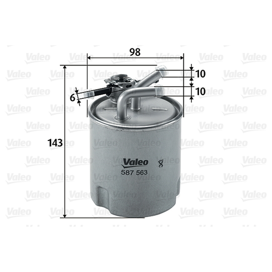 587563 - Fuel filter 