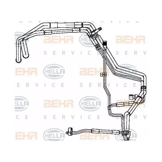 9GS 351 338-741 - High-/Low Pressure Line, air conditioning 