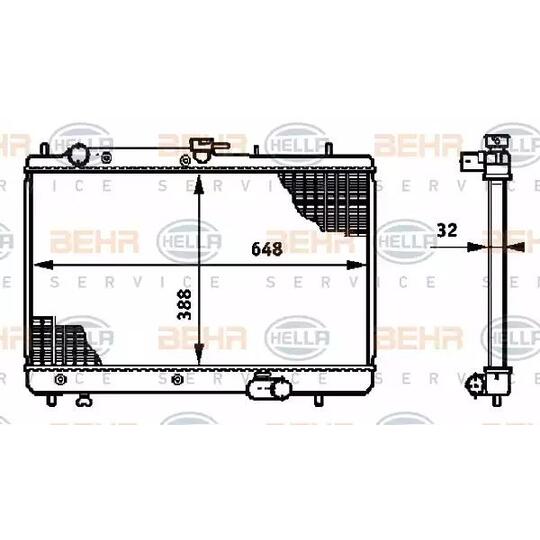 8MK 376 719-771 - Radiator, engine cooling 