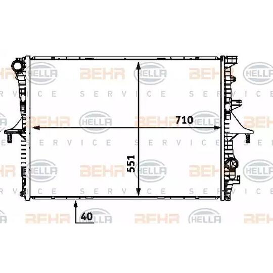 8MK 376 719-004 - Radiator, engine cooling 