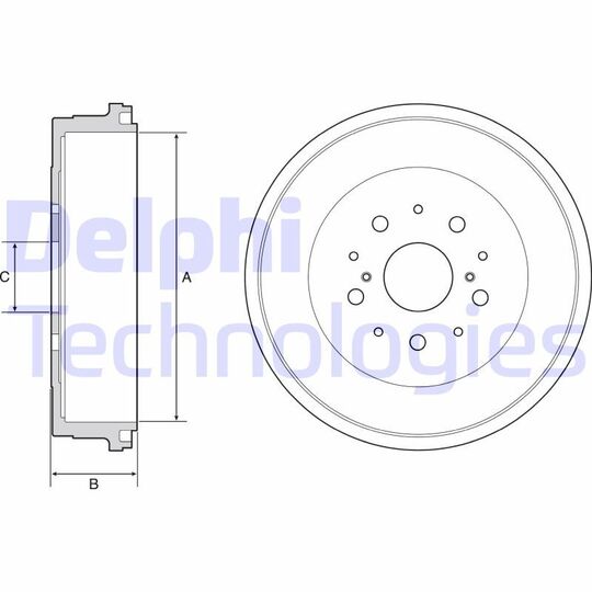 BF545 - Brake Drum 