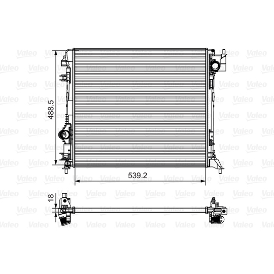 735625 - Radiator, engine cooling 