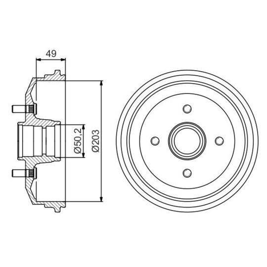 0 986 477 226 - Brake Drum 