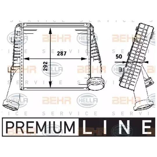 8ML 376 723-481 - Intercooler, charger 