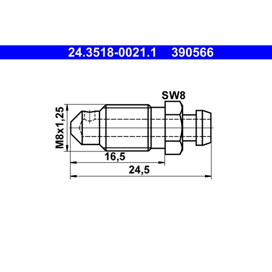 24.3518-0021.1 - Ventilationsskruv /-ventil 