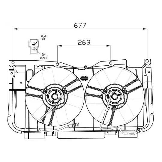 47555 - Fan, radiator 