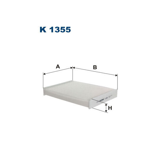 K 1355 - Filter, interior air 