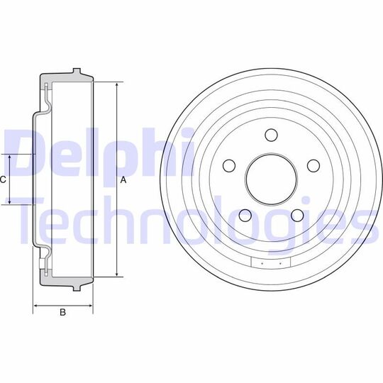 BF543 - Brake Drum 