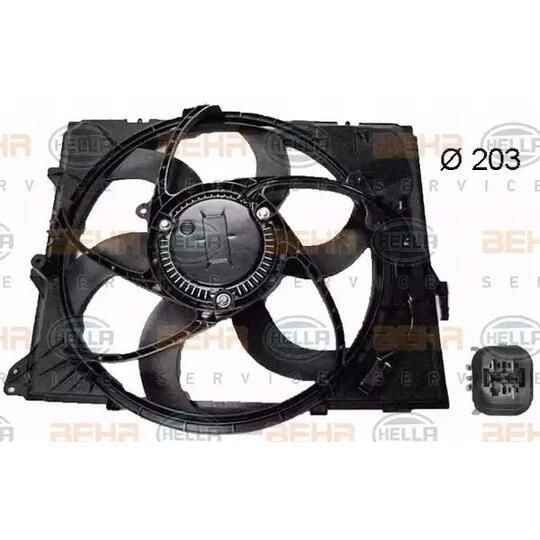 8EW 351 043-341 - Ventilaator, mootorijahutus 