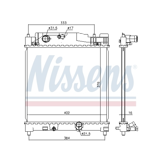 646915 - Radiaator, mootorijahutus 