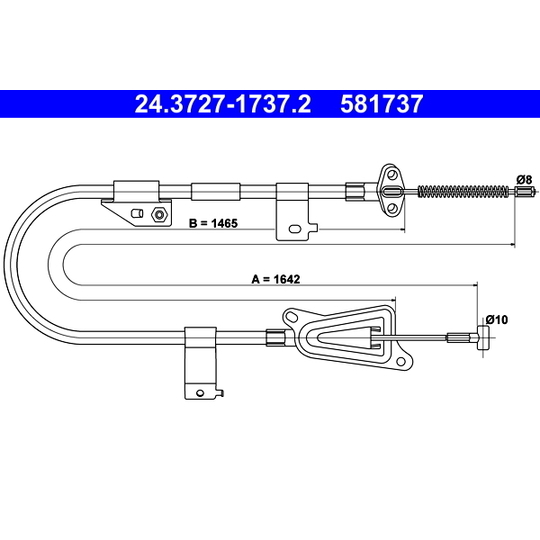 24.3727-1737.2 - Cable, parking brake 