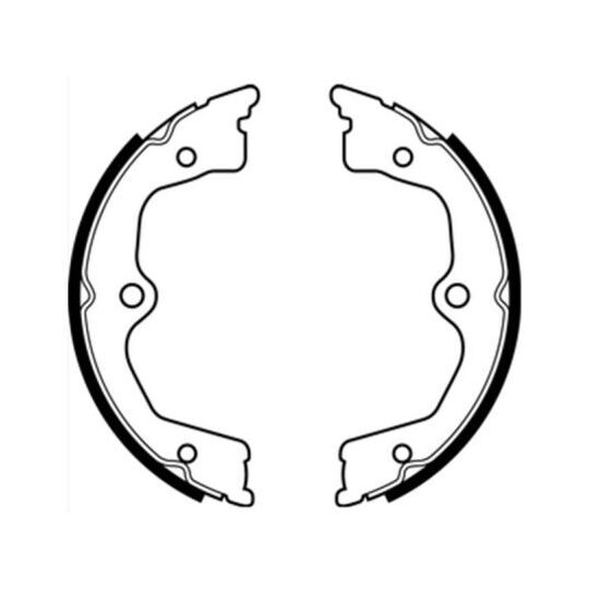 C04024ABE - Brake Shoe Set, parking brake 