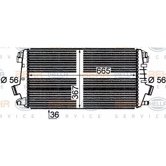 8ML 376 777-281 - Kompressoriõhu radiaator 