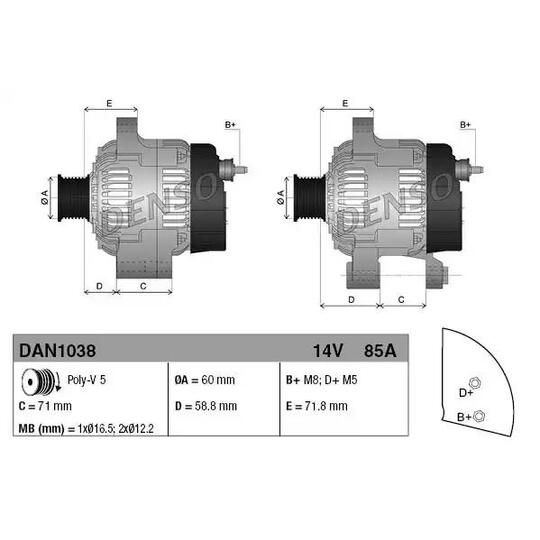 DAN1038 - Alternator 