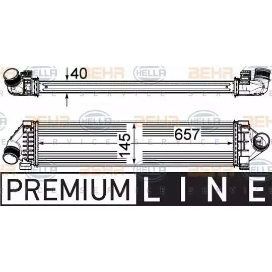 8ML 376 791-761 - Intercooler, charger 