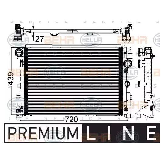 8MK 376 749-551 - Radiator, engine cooling 