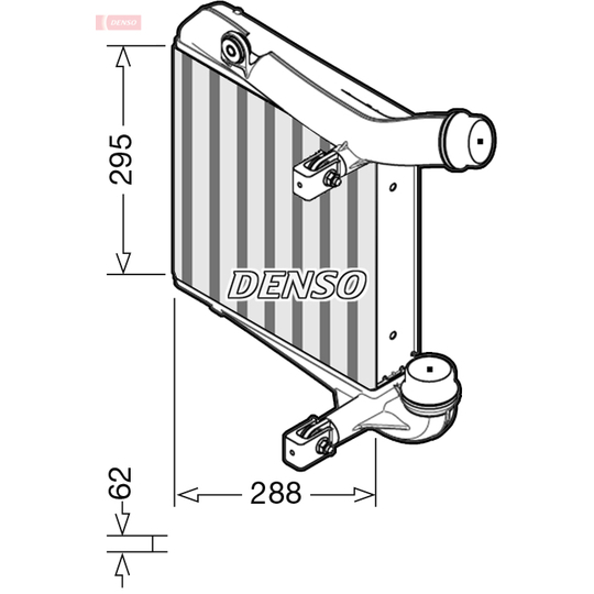 DIT28013 - Intercooler, charger 