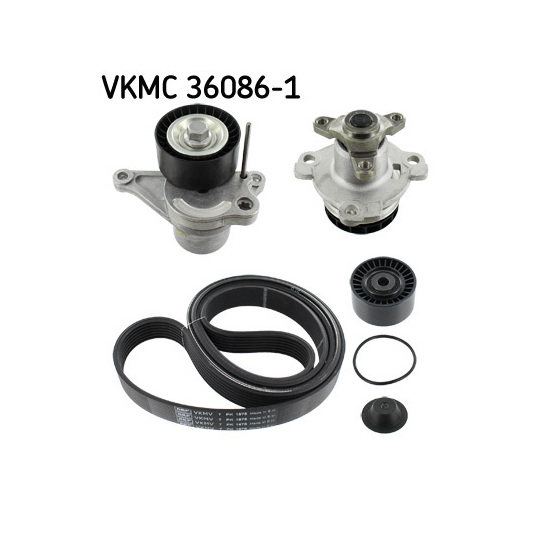 VKMC 36086-1 - Water Pump + V-Ribbed Belt Set 