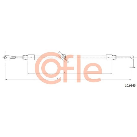 10.9865 - Cable, parking brake 