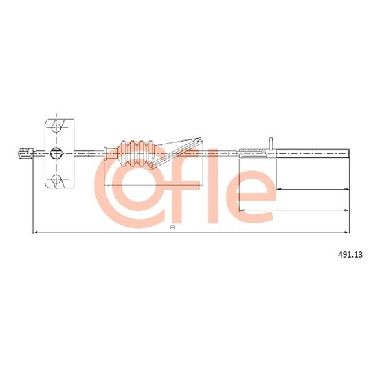 491.13 - Cable, parking brake 