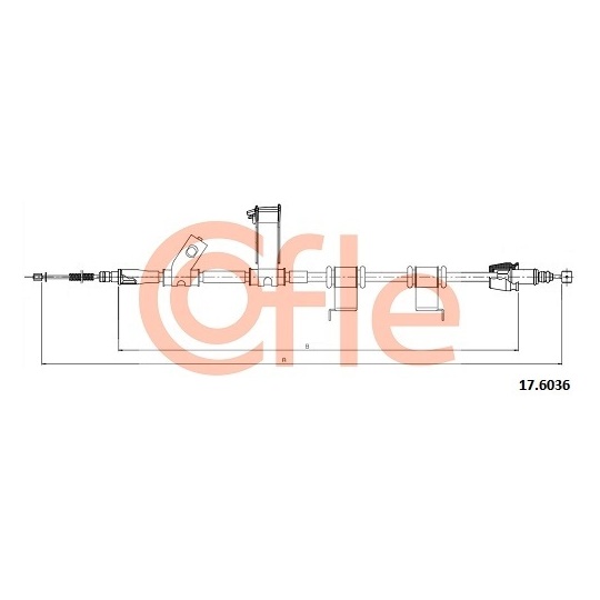 17.6036 - Cable, parking brake 