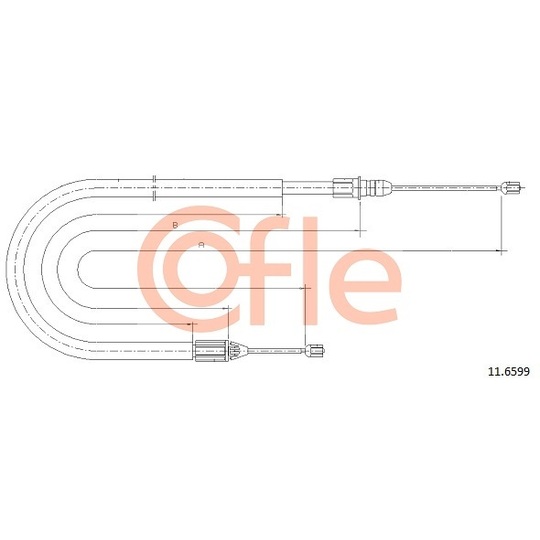 11.6599 - Cable, parking brake 
