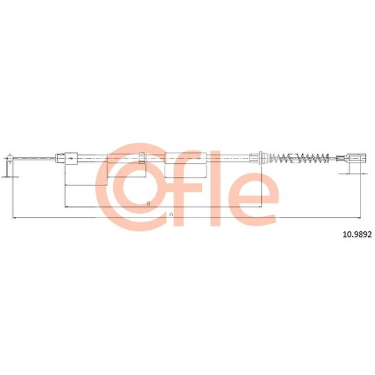 10.9892 - Cable, parking brake 