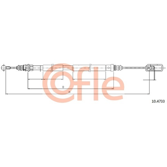 10.4733 - Cable, parking brake 