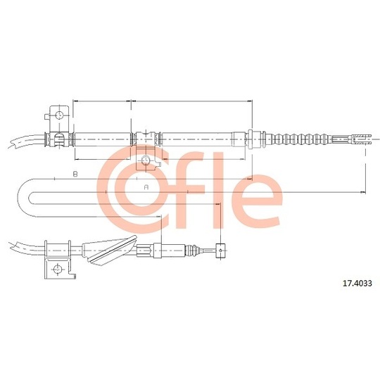 17.4033 - Cable, parking brake 