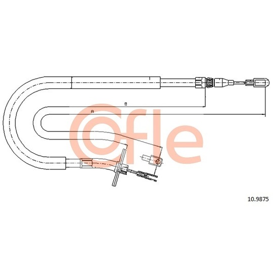 10.9875 - Cable, parking brake 