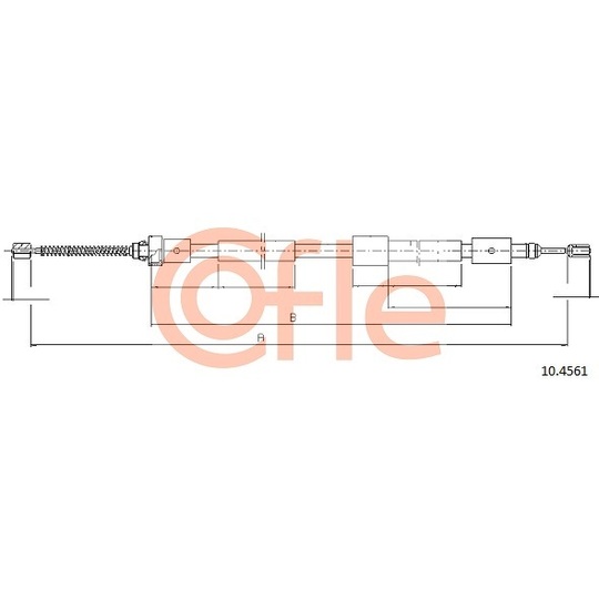 10.4561 - Cable, parking brake 