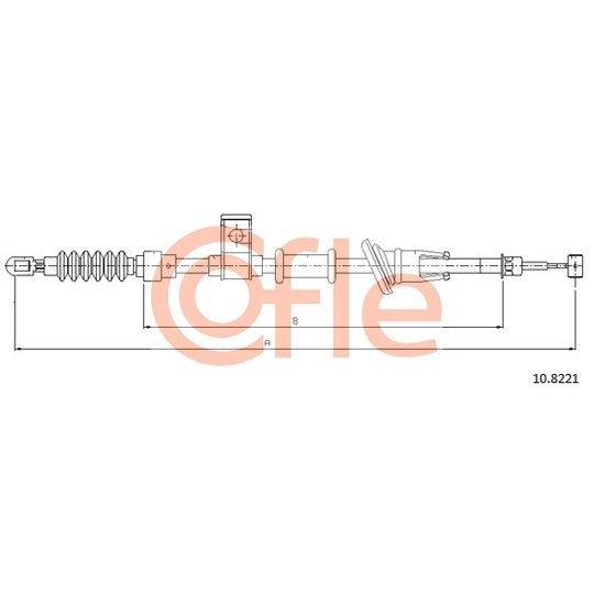 10.8221 - Cable, parking brake 