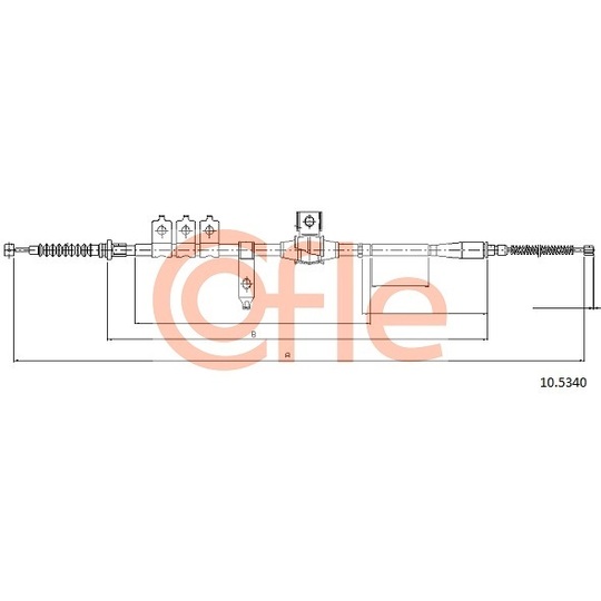 10.5340 - Cable, parking brake 