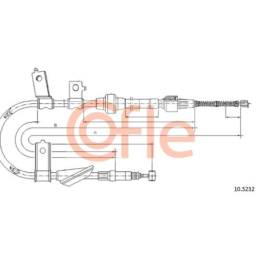 10.5232 - Cable, parking brake 