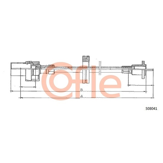 S08041 - Tacho Shaft 