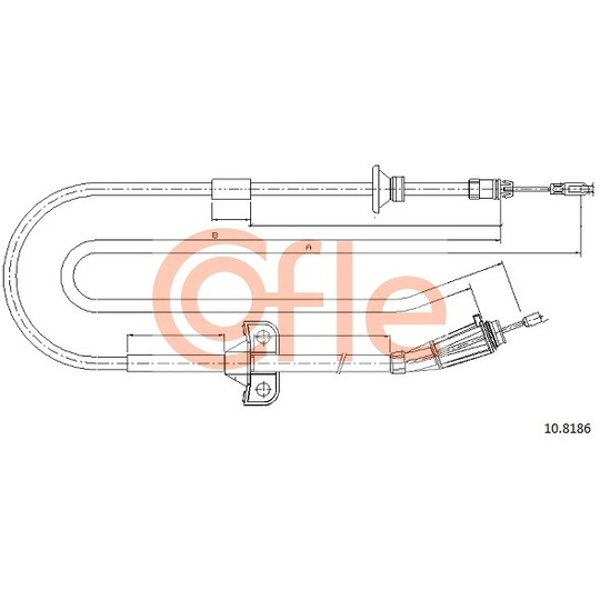 10.8186 - Cable, parking brake 