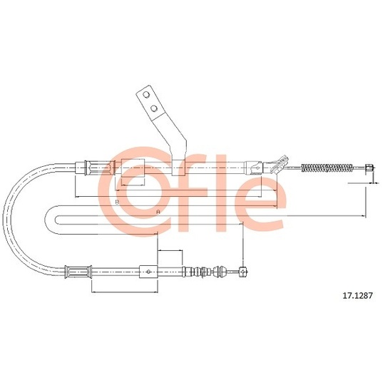 17.1287 - Cable, parking brake 